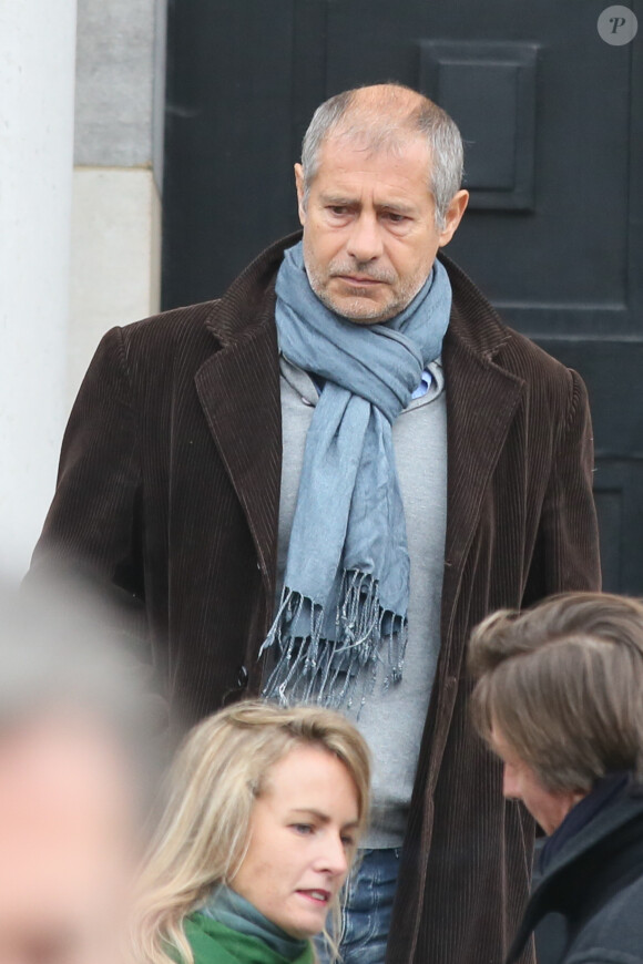 Exclusif - Obsèques de Jean-Jacques Grimblat au crématorium du Père-Lachaise à Paris le 15 octobre 2015.