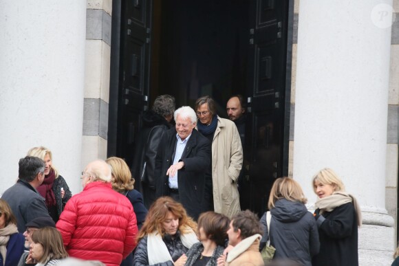 Exclusif - Obsèques de Jean-Jacques Grimblat au crématorium du Père-Lachaise à Paris le 15 octobre 2015.
