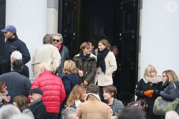 Exclusif - Obsèques de Jean-Jacques Grimblat au crématorium du Père-Lachaise à Paris le 15 octobre 2015.