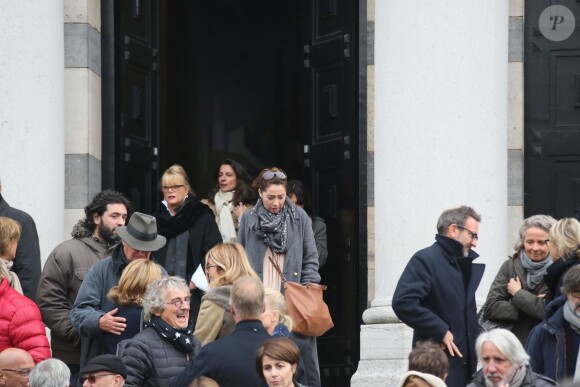 Exclusif - Obsèques de Jean-Jacques Grimblat au crématorium du Père-Lachaise à Paris le 15 octobre 2015.