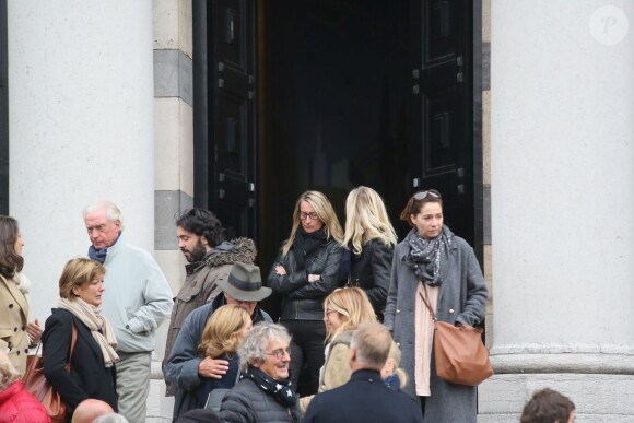 Exclusif - Obsèques de Jean-Jacques Grimblat au crématorium du Père-Lachaise à Paris le 15 octobre 2015.