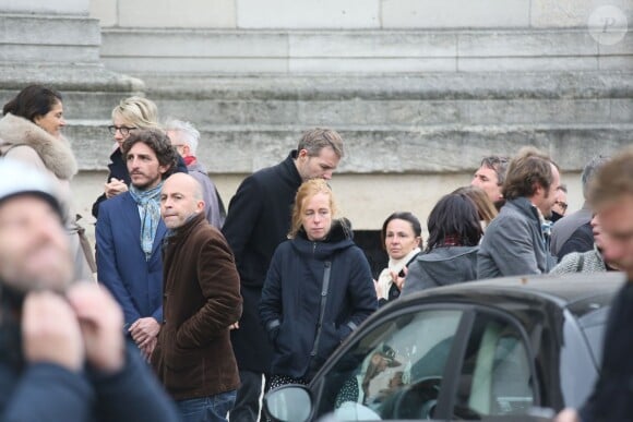 Exclusif - Obsèques de Jean-Jacques Grimblat au crématorium du Père-Lachaise à Paris le 15 octobre 2015.