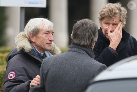 Exclusif - Étienne Chatiliez - Obsèques de Jean-Jacques Grimblat au crématorium du Père-Lachaise à Paris le 15 octobre 2015.