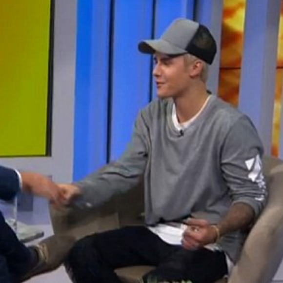 Justin Bieber et Billy Bush dans Access Hollywood. Diffusion prévue le 18 octobre sur NBC.