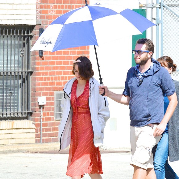 Kristen Stewart sur le tournage du film de Woody Allen à New York le 21 septembre 2015. ©CPA/Bestimage