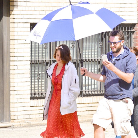 Kristen Stewart sur le tournage du film de Woody Allen à New York le 21 septembre 2015. ©CPA/Bestimage