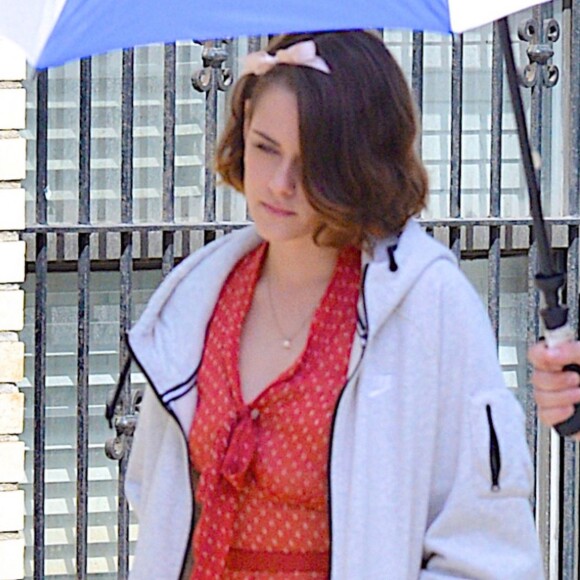 Kristen Stewart sur le tournage du film de Woody Allen à New York le 21 septembre 2015. ©CPA/Bestimage
