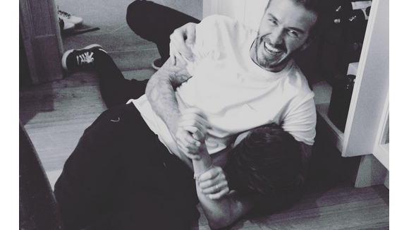 David Beckham et son fils Brooklyn en viennent aux mains...