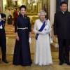 La reine Elizabeth II accueillait le 20 octobre 2015 à Buckingham Palace le président chinois Xi Jinping et sa femme Peng Liyuan en l'honneur de leur visite officielle.