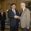 Jeremy Corbyn, le nouveau leader du parti travailliste de Grande-Bretagne, rencontre le président chinois Xi Jinping dans le cadre de sa visite officielle au Royaume-Uni, le 20 octobre 2015.