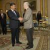 Jeremy Corbyn, le nouveau leader du parti travailliste de Grande-Bretagne, rencontre le président chinois Xi Jinping dans le cadre de sa visite officielle au Royaume-Uni, le 20 octobre 2015.