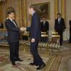 Le prince William, duc de Cambridge, rencontre Xi Jinping, le président de la république populaire de Chine, à Buckingham Palace le 20 octobre 2015 à l'occasion du dîner d'Etat organisé pour sa visite officielle. Les deux hommes sont alliés dans la lutte contre le commerce illégal des animaux sauvages.
