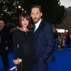 Tom Hardy et sa femme Charlotte Riley enceinte - Avant-première mondiale du film "Legend" à Londres, le 3 septembre 2015.