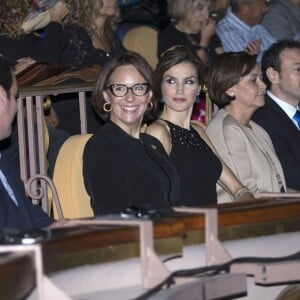 La reine Letizia d'Espagne assistait le 22 octobre 2015, au Théâtre Jovellanos à Gijon, à un hommage rendu à Francis Ford Coppola en présence du cinéaste, lauréat du Prix Princesse des Asturies des Arts 2015.