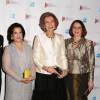 La reine Sofia d'Espagne au gala du 50e anniversaire de la World Monuments Fund à New York le 21 octobre 2015.