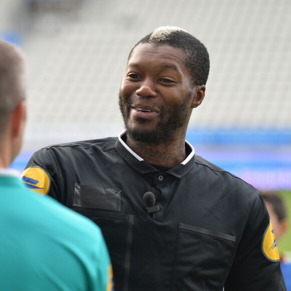 Djibril Cissé lors des Journées Nationales de l'arbitrage au stade Jean Bouin le 21 octobre 2015 à Paris