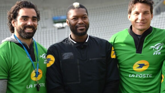 Djibril Cissé : Sourires et sifflet pour les enfants avec François Trinh-Duc