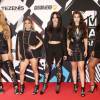 Les chanteuses du groupe Fifth Harmony Dinah Jane Hansen, Ally Brooke, Camila Cabello, Lauren Jauregui et Lauren Jauregui lors des MTV Europe Music Awards 2015 au Mediolanum Forum. Milan, le 25 octobre 2015.