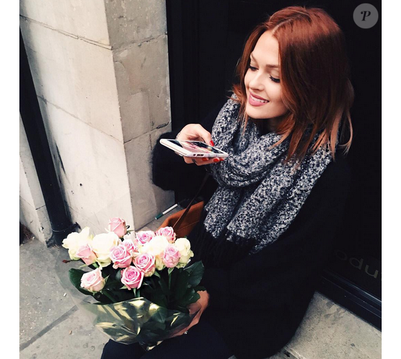 Caroline Receveur à Londres / photo postée sur Instagram.