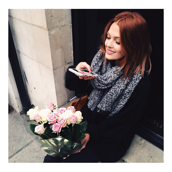 Caroline Receveur à Londres / photo postée sur Instagram.