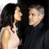 George Clooney et sa femme Amal Alamuddin Clooney - Première de "Our brand is crisis" à Los Angeles le 26 octobre 2015.