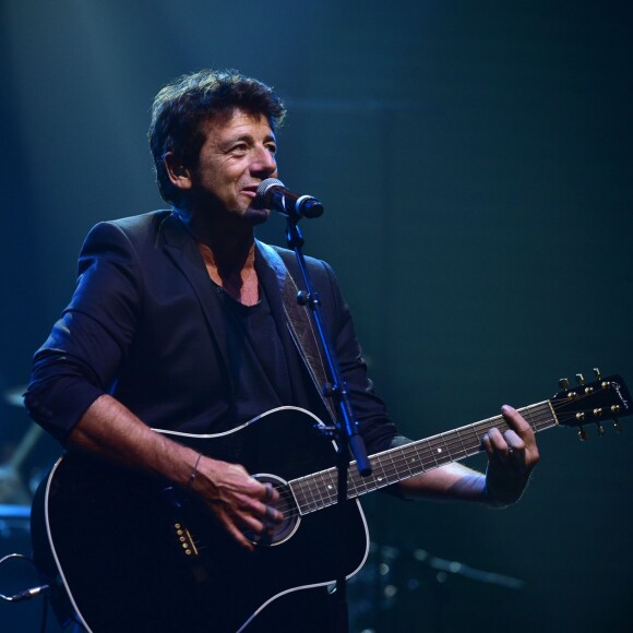 Le chanteur Patrick Bruel - Concert caritatif " Leurs Voix Pour l'Espoir " à l'Olympia à Paris le 17 septembre 2015.