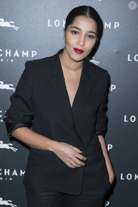 Leïla Bekhti - Ouverture de la boutique Longchamp sur les Champs-Elysées à Paris le 4 décembre 2014.