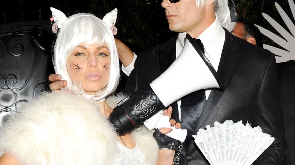 Fergie et Josh Duhamel dans la peau de Karl Lagerfeld et Choupette !