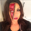 Shanna des Anges et son compagnon Thibault, prêts pour passer un Halloween sanglant à Lausanne le 31 octobre 2015.