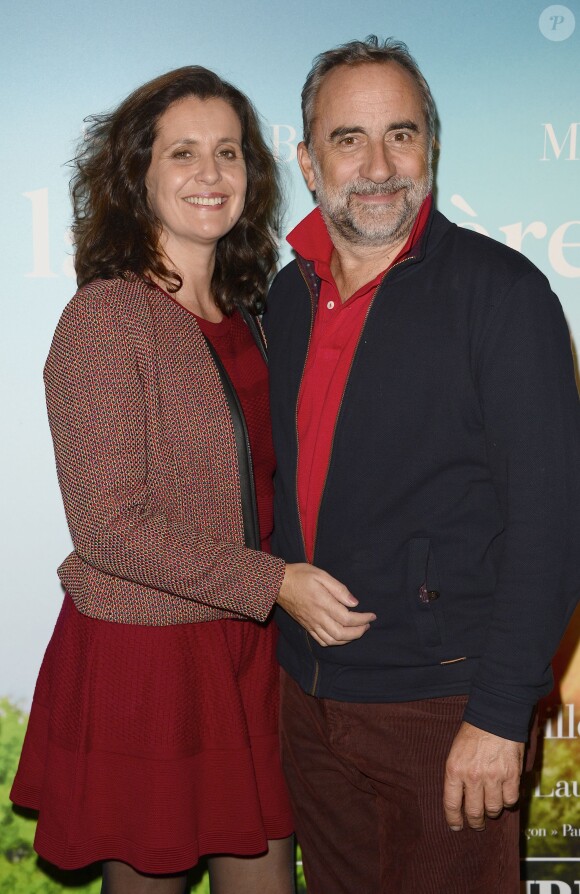 Pascale Pouzadoux et son mari Antoine Duléry - Avant-première du film "La Dernière Leçon" au cinéma UGC Bercy à Paris, le 3 novembre 2015.