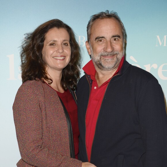Pascale Pouzadoux et son mari Antoine Duléry - Avant-première du film "La Dernière Leçon" au cinéma UGC Bercy à Paris, le 3 novembre 2015.