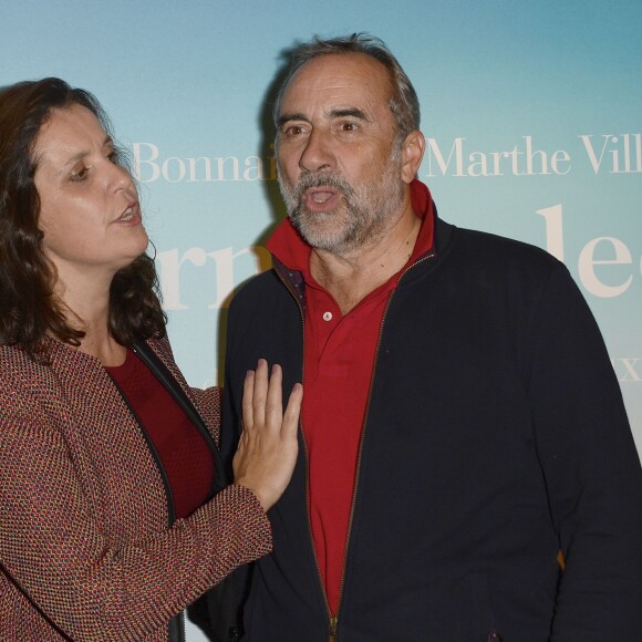 Pascale Pouzadoux et son mari Antoine Duléry - Avant-première du film "La Dernière Leçon" au cinéma UGC Bercy à Paris, le 3 novembre 2015.