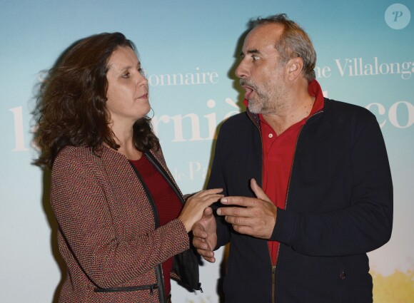 Pascale Pouzadoux et son mari Antoine Duléry - Avant-première du film "La Dernière Leçon" au cinéma UGC Bercy à Paris, le 3 novembre 2015.