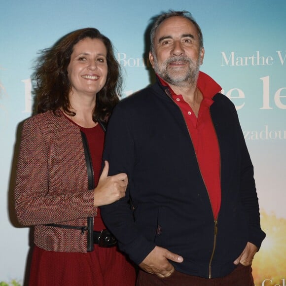 Pascale Pouzadoux et son mari Antoine Duléry - Avant-première du film "La Dernière Leçon" au cinéma UGC Bercy à Paris, le 3 novembre 2015.