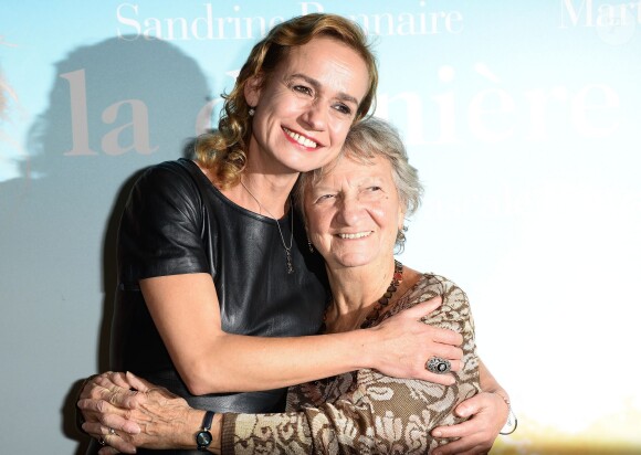 Sandrine Bonnaire et Marthe Villalonga - Avant-première du film "La Dernière Leçon" au cinéma UGC Bercy à Paris, le 3 novembre 2015.
