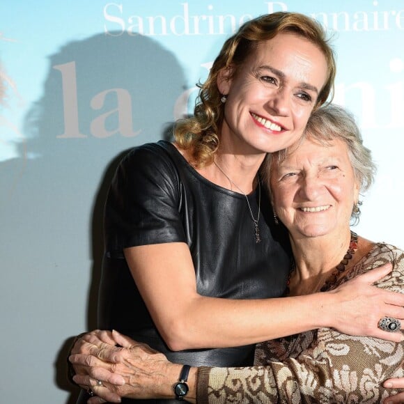 Sandrine Bonnaire et Marthe Villalonga - Avant-première du film "La Dernière Leçon" au cinéma UGC Bercy à Paris, le 3 novembre 2015.