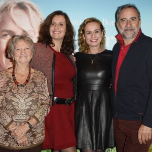 Marthe Villalonga, Pascale Pouzadoux, Sandrine Bonnaire et Antoine Duléry - Avant-première du film "La Dernière Leçon" au cinéma UGC Bercy à Paris, le 3 novembre 2015.