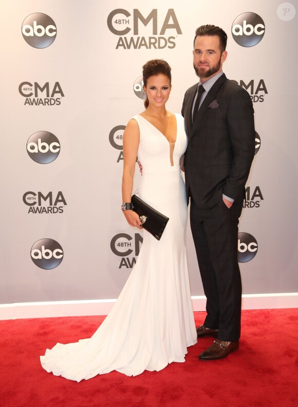 David Nail et sa femme Catherine lors des 48e CMA Awards à Nashville le 5 novembre 2014