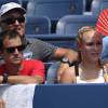 Donna Vekic encourage Stan Wawrinka, son supposé boyfriend, à l'US Open à New York le 3 septembre 2015.