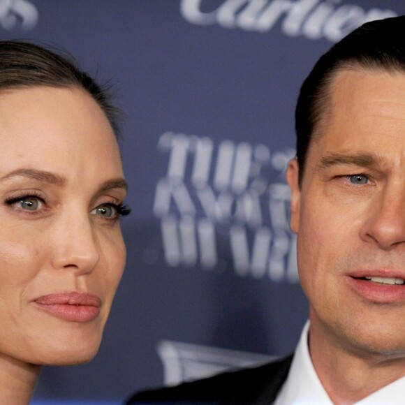 Angelina Jolie et Brad Pitt - People aux WSJ magazine Innovator Awards à New York le 4 novembre 2015.