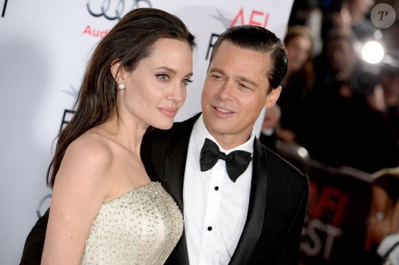 Angelina Jolie Pitt et Brad Pitt au AFI FEST 2015 à Los Angeles, le 15 novembre.