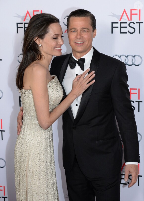 Angelina Jolie Pitt et Brad Pitt au AFI FEST 2015 à Los Angeles, le 15 novembre.