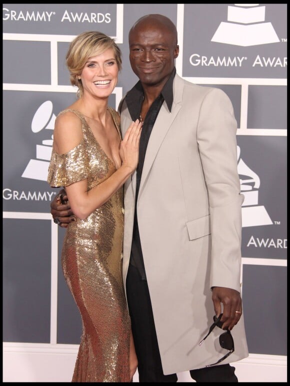 Heidi Klum et Seal à la 53e cérémonie des Grammy Awards à Los Angeles, le 13 février 2011
