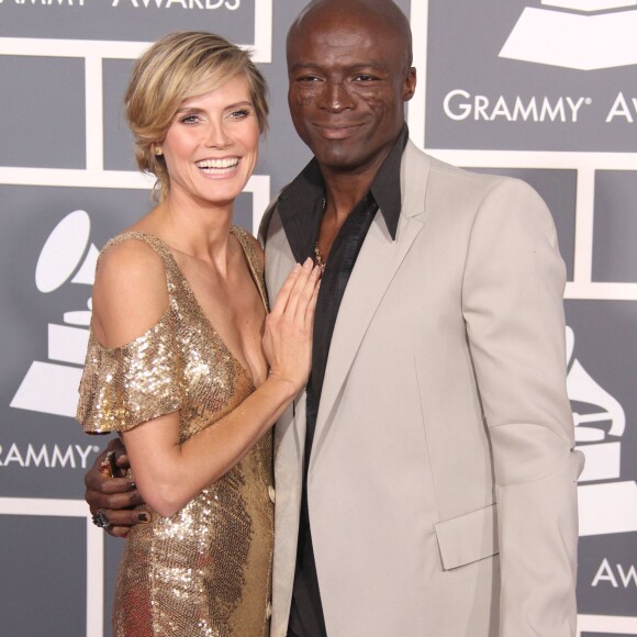 Heidi Klum et Seal à la 53e cérémonie des Grammy Awards à Los Angeles, le 13 février 2011