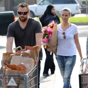 Heidi Klum et son petit ami Martin Kristen vont faire des courses a Brentwood, le 4 janvier 2014.