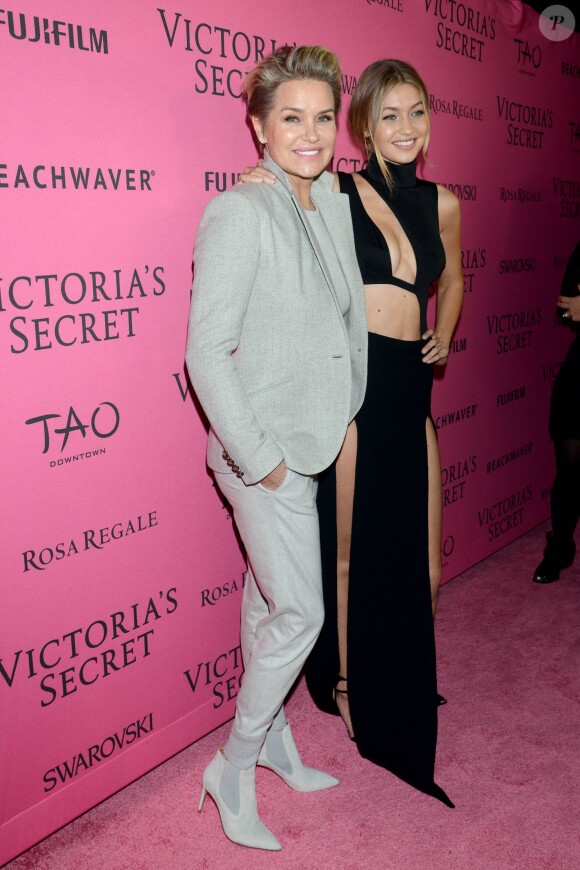 Gigi Hadid, Sharen Jester Turney arrive à l'afterparty du défilé Victoria's Secret à New York, le 10 novembre 2015