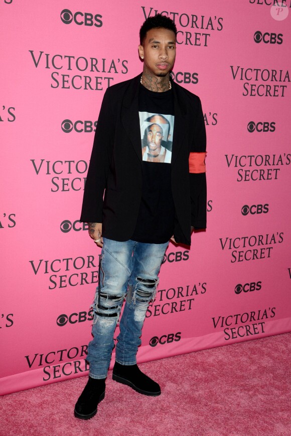 Tyga arrive au défilé Victoria's Secret sur Lexington Avenue Armory à New York, le 10 novembre 2015