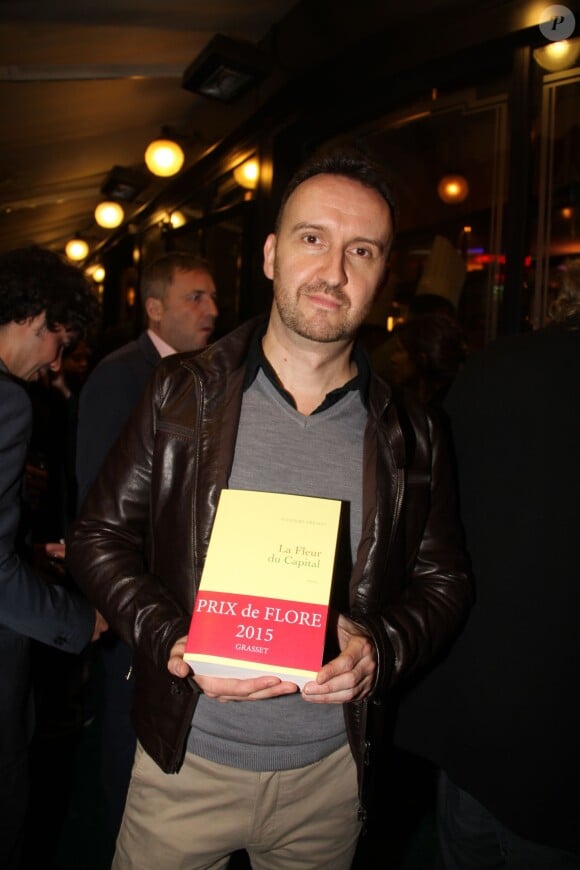 Jean-Noel Orengo ( Prix de Flore 2015 ) - lors de la remise du Prix de Flore au café Flore à Paris, le 10 novembre 2015