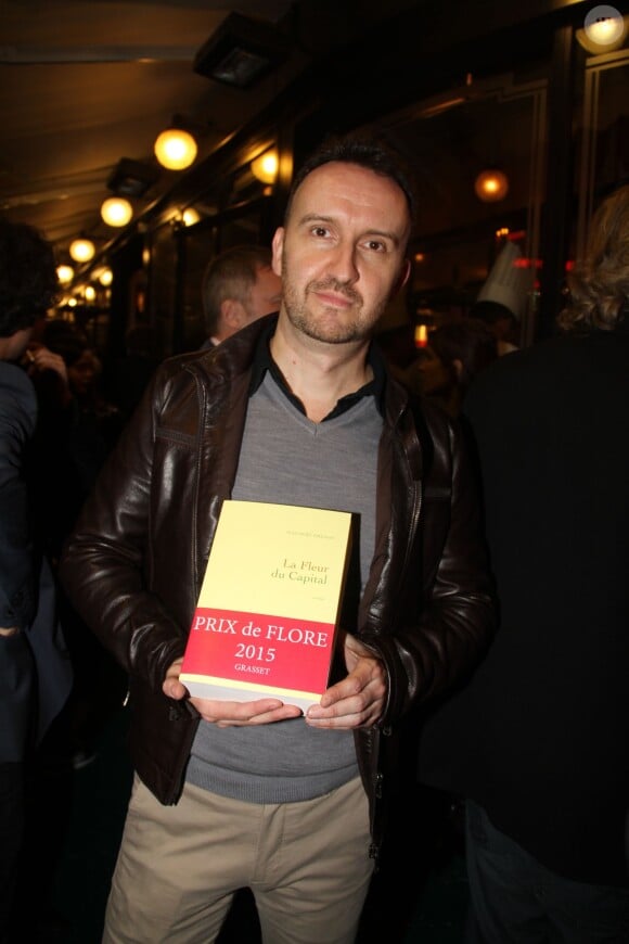 Jean-Noel Orengo ( Prix de Flore 2015 ) - lors de la remise du Prix de Flore au café Flore à Paris, le 10 novembre 2015