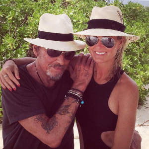 Derniers jours de vacances à Saint-Barthélemy pour Johnny Hallyday et Laeticia, septembre 2015.